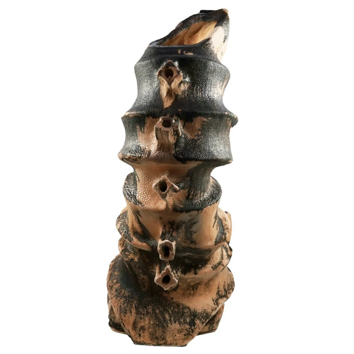 Bone series no. 4 - Bones collection raku ceramic pottery sculpture by Adil Ghani