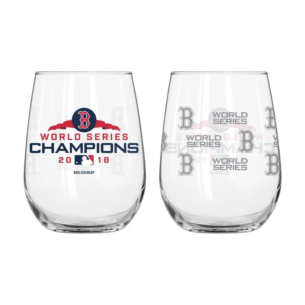 Boston Red Sox 2018 World Series Champions Boelter Stemless Wine Glass (16oz)