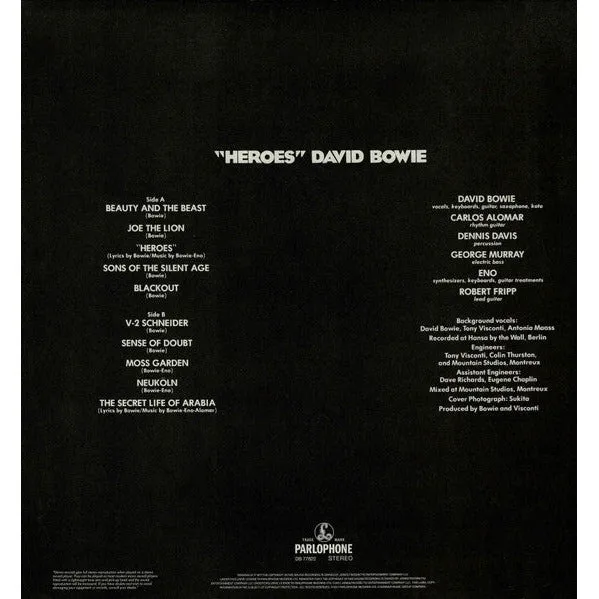 David Bowie - Heroes [45th Anniversary Grey Vinyl LP]