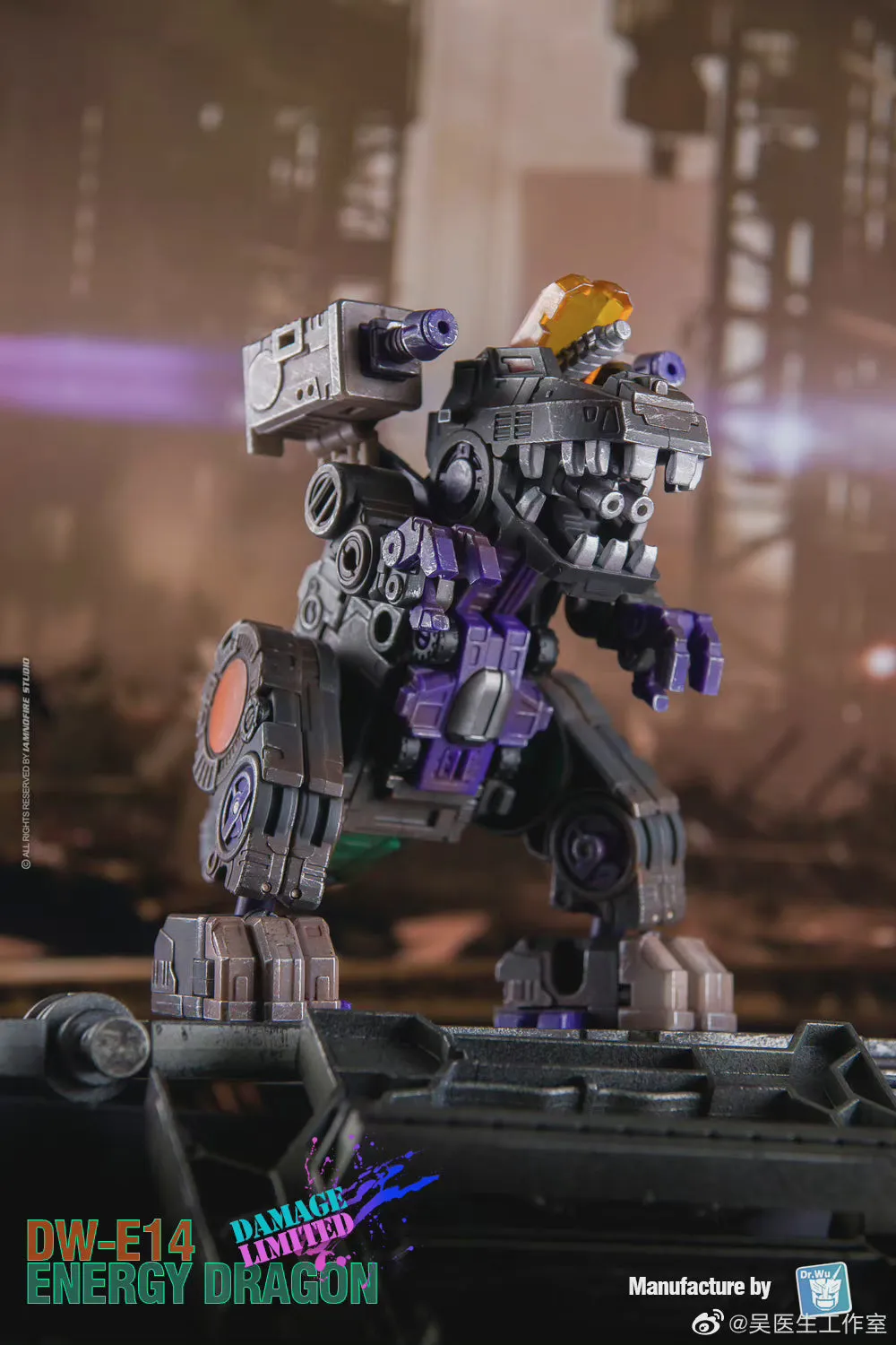 Dr.Wu & Mechanic Studio Extreme Warfare DWE18BD DW-E18BD (DWE14D DW-E14D)  Energy Dragon (Trypticon) Battle Damaged Version Dr Wu