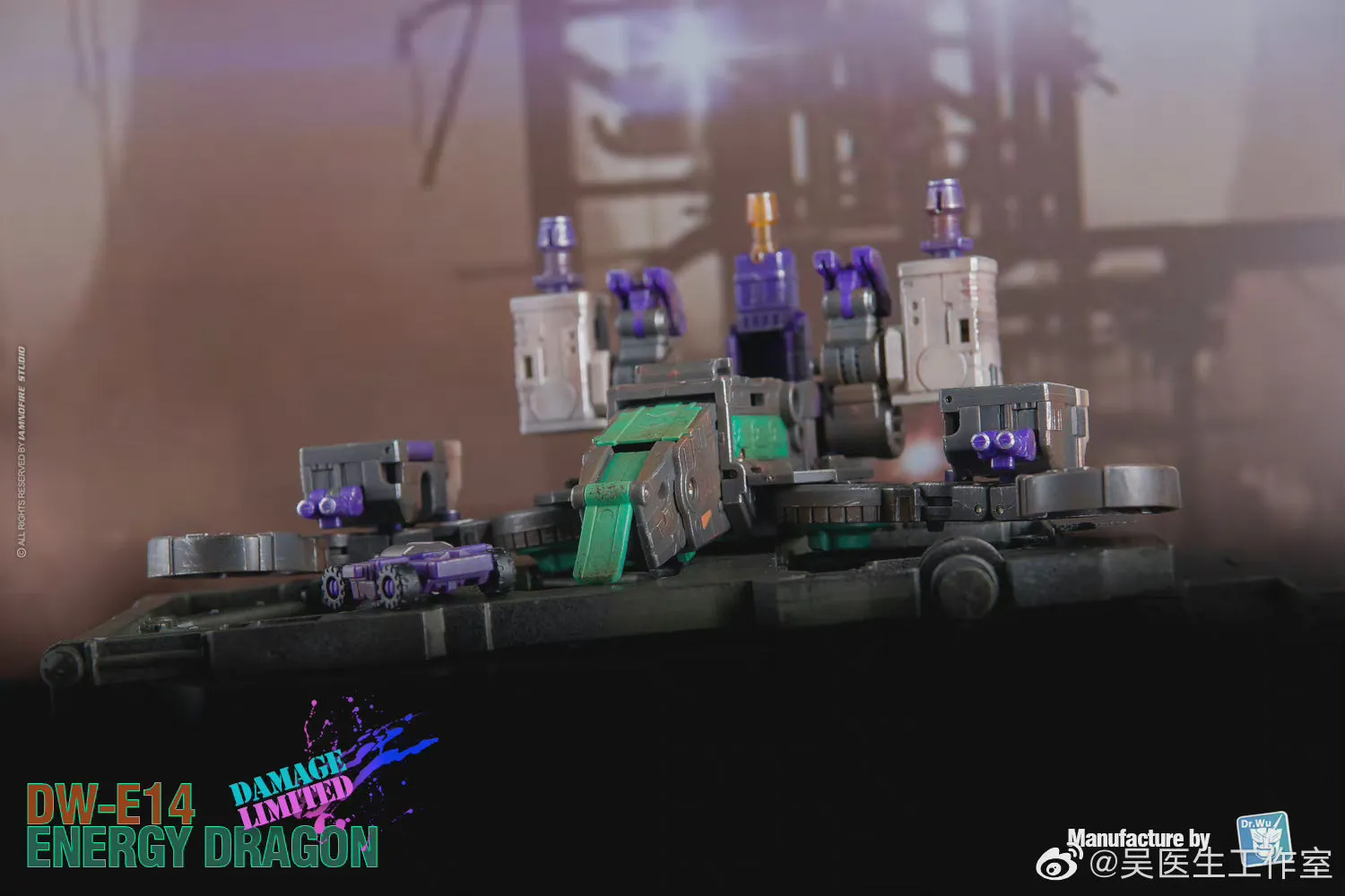 Dr.Wu & Mechanic Studio Extreme Warfare DWE18BD DW-E18BD (DWE14D DW-E14D)  Energy Dragon (Trypticon) Battle Damaged Version Dr Wu