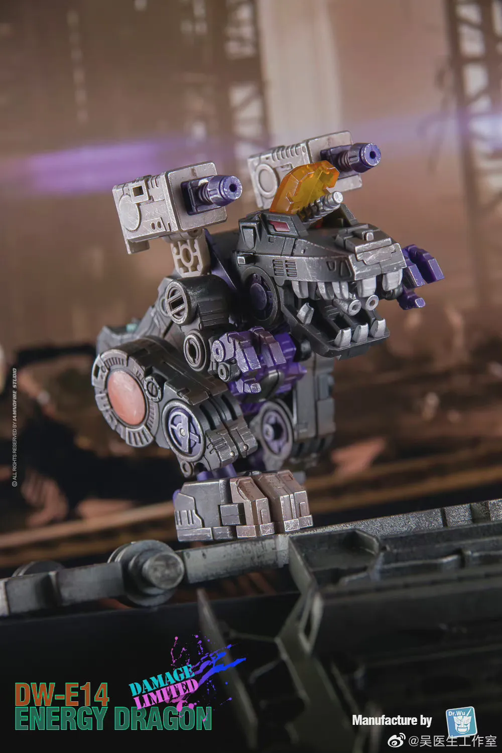 Dr.Wu & Mechanic Studio Extreme Warfare DWE18BD DW-E18BD (DWE14D DW-E14D)  Energy Dragon (Trypticon) Battle Damaged Version Dr Wu