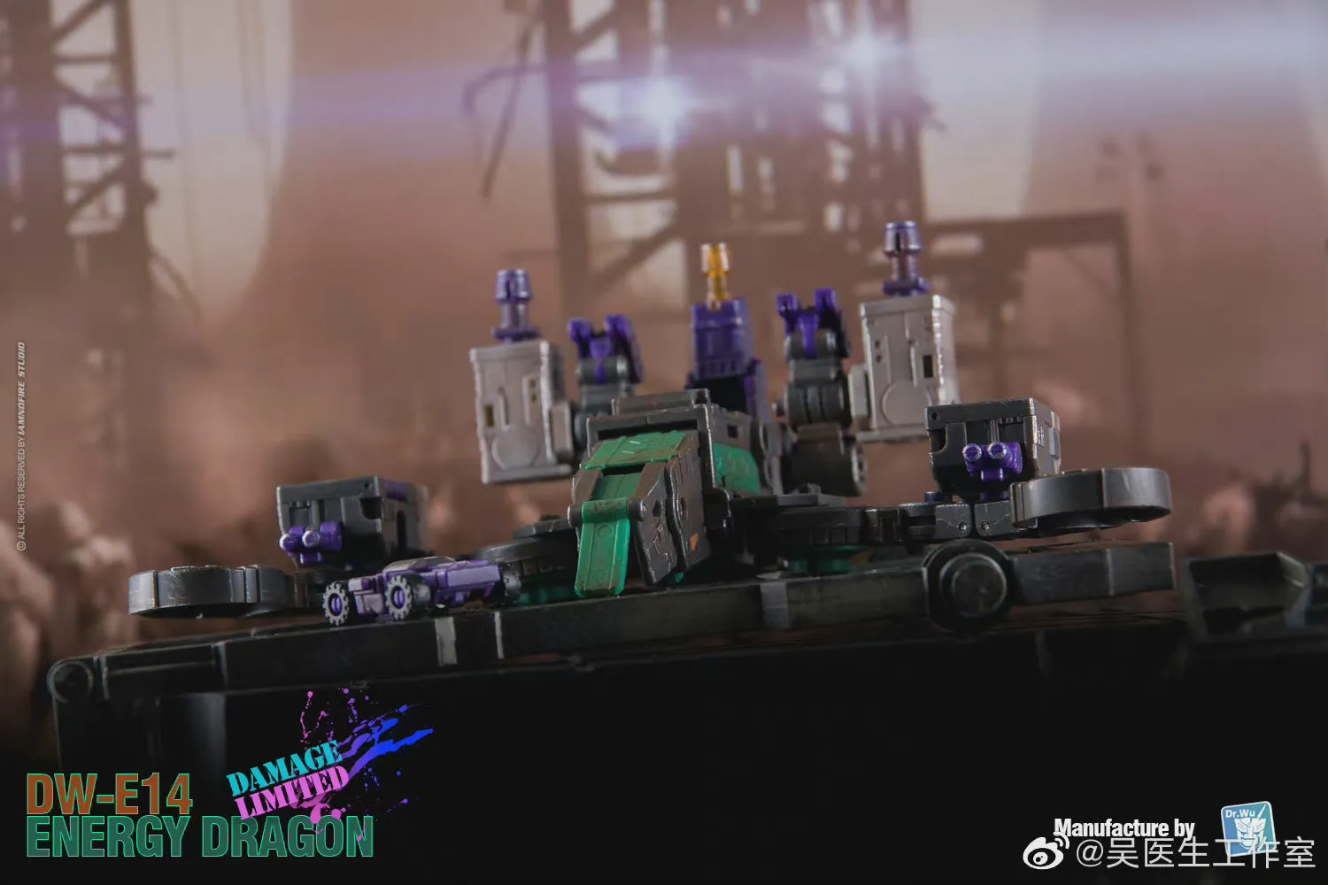 Dr.Wu & Mechanic Studio Extreme Warfare DWE18BD DW-E18BD (DWE14D DW-E14D)  Energy Dragon (Trypticon) Battle Damaged Version Dr Wu