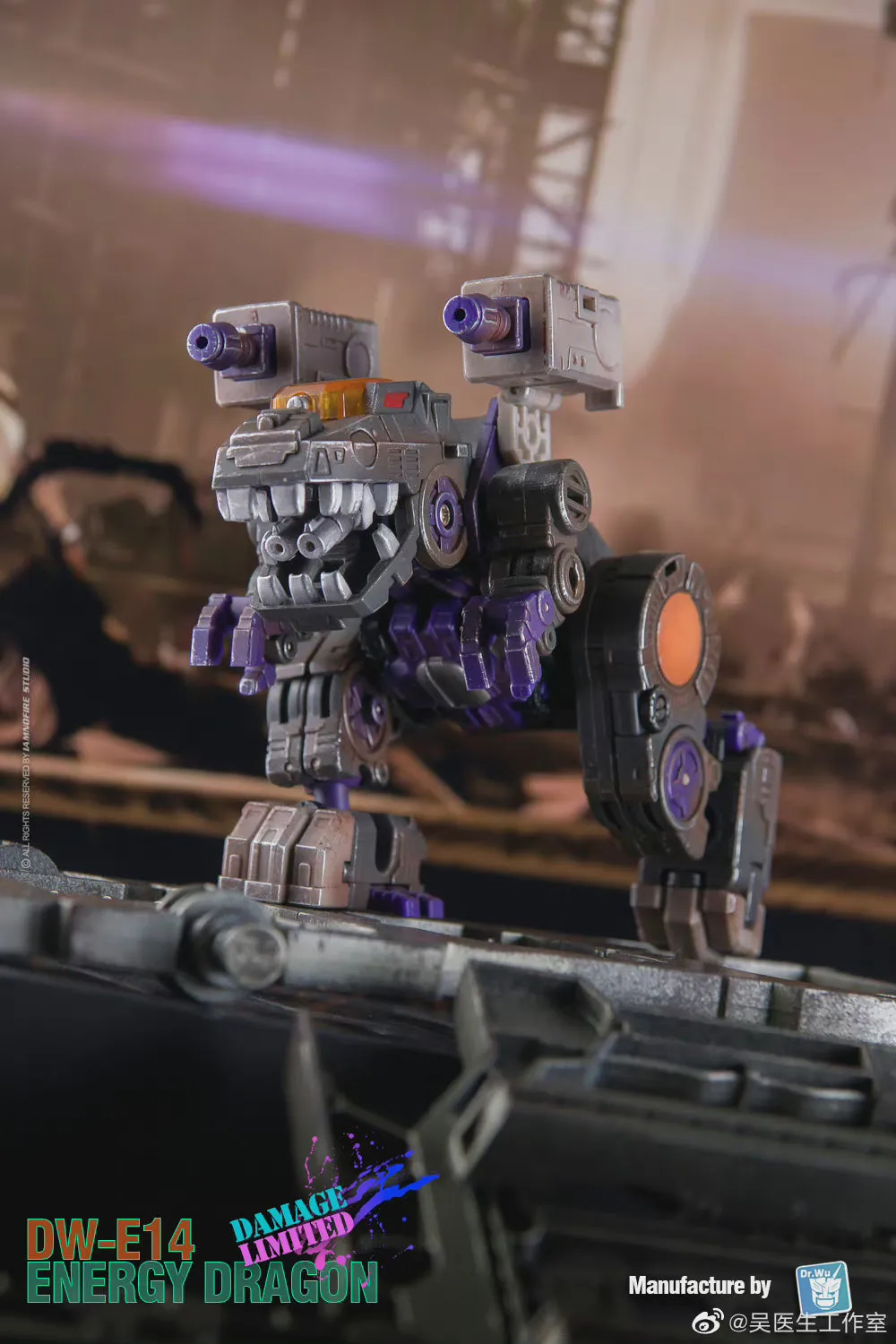 Dr.Wu & Mechanic Studio Extreme Warfare DWE18BD DW-E18BD (DWE14D DW-E14D)  Energy Dragon (Trypticon) Battle Damaged Version Dr Wu