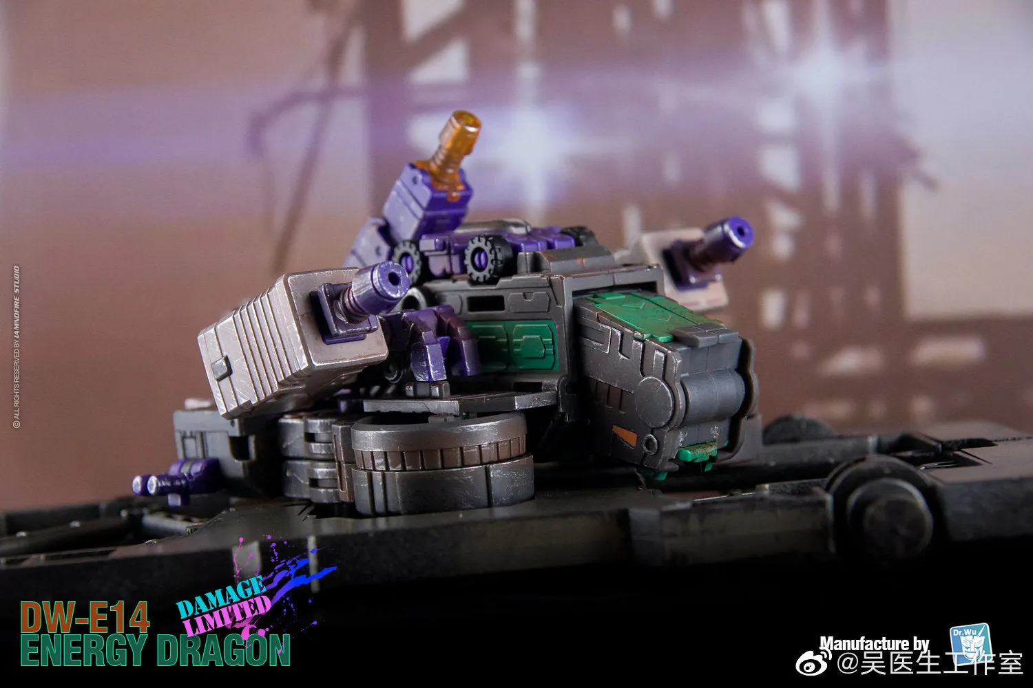 Dr.Wu & Mechanic Studio Extreme Warfare DWE18BD DW-E18BD (DWE14D DW-E14D)  Energy Dragon (Trypticon) Battle Damaged Version Dr Wu