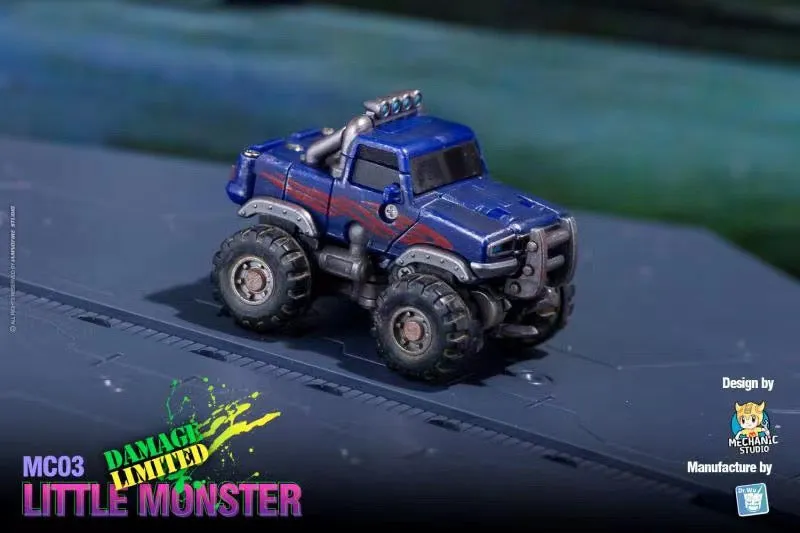 Dr.Wu & Mechanic Studio Movie Collector MC03BD MC-03BD Little Monster ( Wheelie Legends Class fit to SS series Battle Damaged Version) Dr Wu  8cm / 3.15"