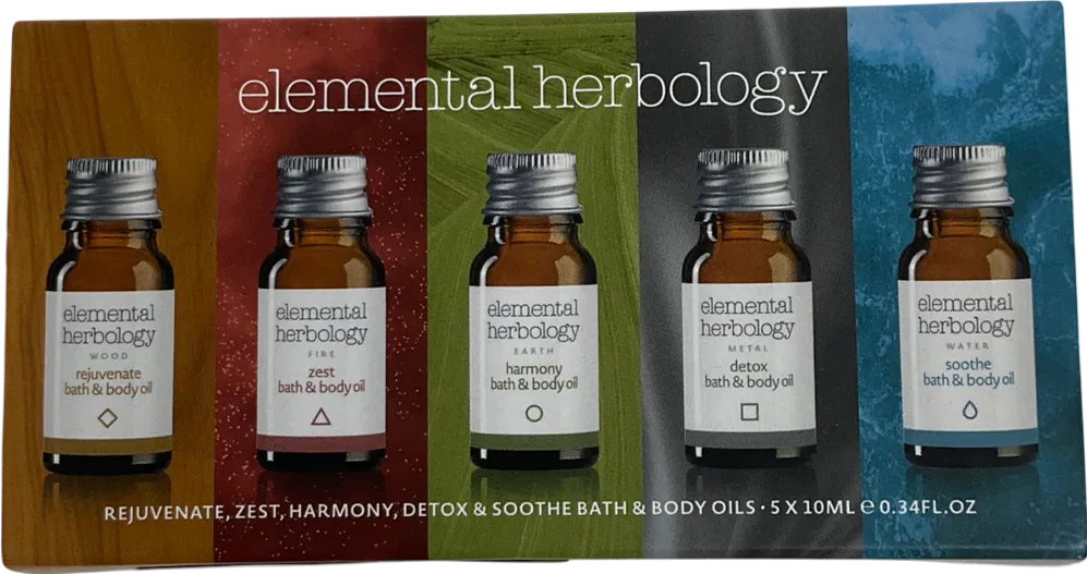 elemental herbology Bath & Body Oils 5 x 10ml