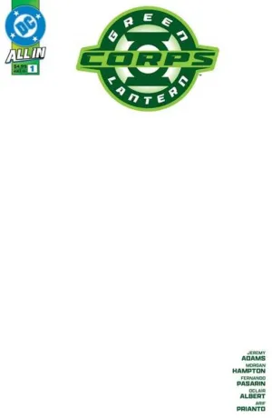 Green Lantern Corps #1 Cover E Blank Card Stock Variant *one copy per customer*