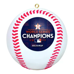Houston Astros 2017 World Series Champions Baseball Christmas Tree Ornament