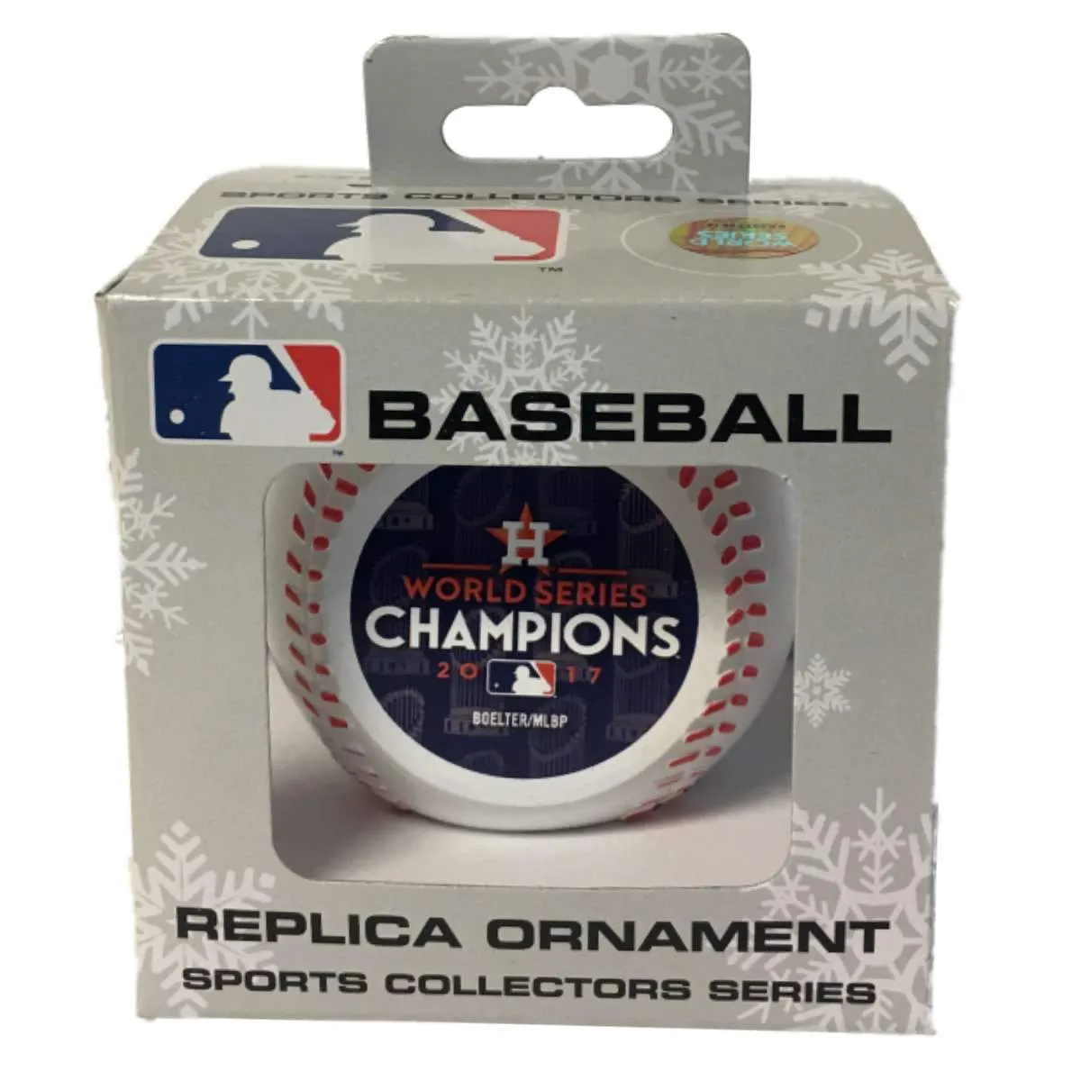 Houston Astros 2017 World Series Champions Baseball Christmas Tree Ornament