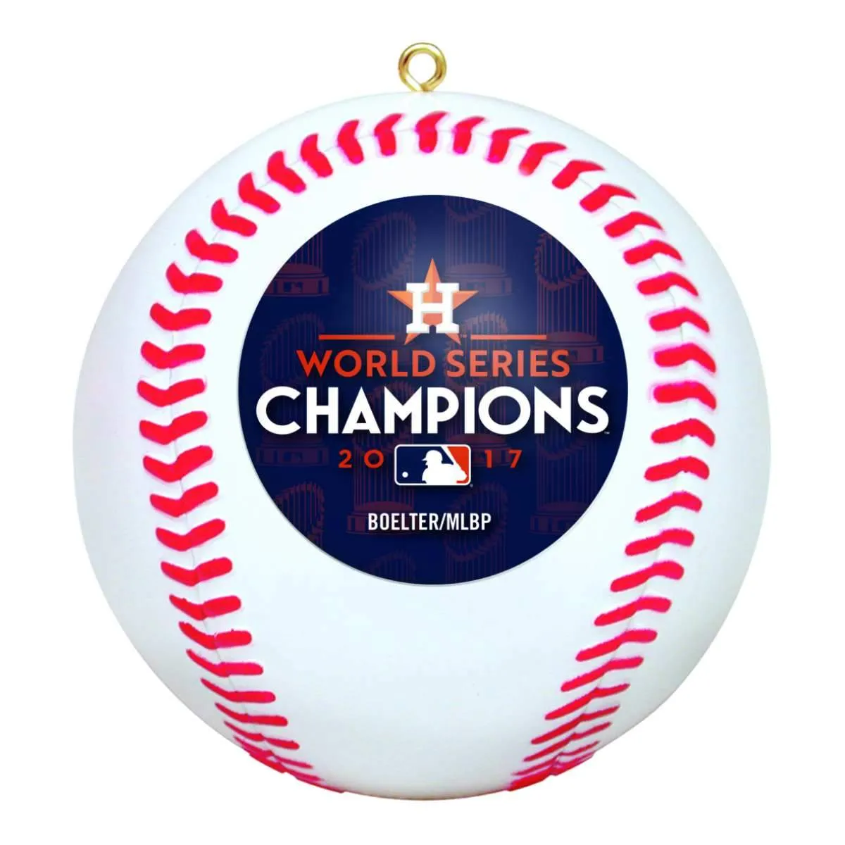 Houston Astros 2017 World Series Champions Baseball Christmas Tree Ornament