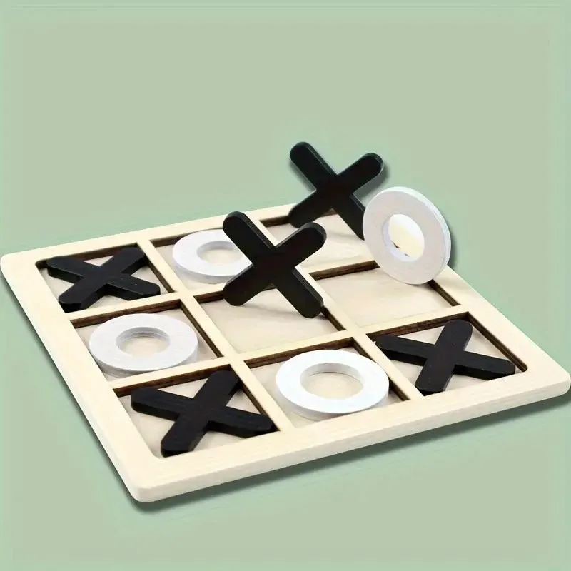 Wooden Tic-Tac-Toe Puzzle Game - 293