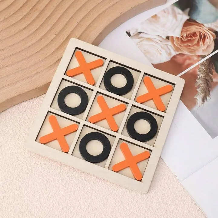 Wooden Tic-Tac-Toe Puzzle Game - 293