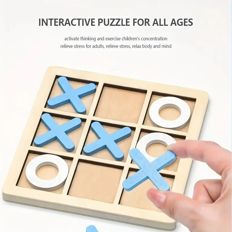 Wooden Tic-Tac-Toe Puzzle Game - 293